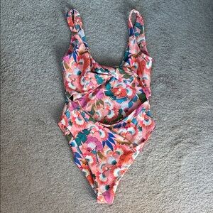 Katie One-Piece Swimsuit tropical print